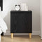 vidaXL Bedside Cabinet Black oak 40 x 30 x 50 cm Engineered wood