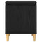 vidaXL Bedside Cabinet Black oak 40 x 30 x 50 cm Engineered wood
