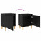 vidaXL Bedside Cabinet Black oak 40 x 30 x 50 cm Engineered wood