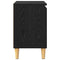 vidaXL Bedside Cabinet Black oak 40 x 30 x 50 cm Engineered wood