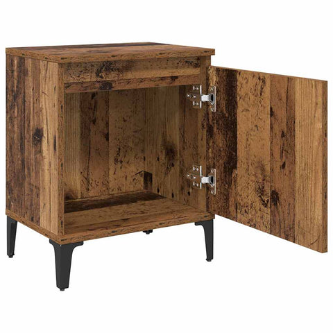 vidaXL Bedside Cabinet Old wood 40 x 30 x 50 cm Engineered wood