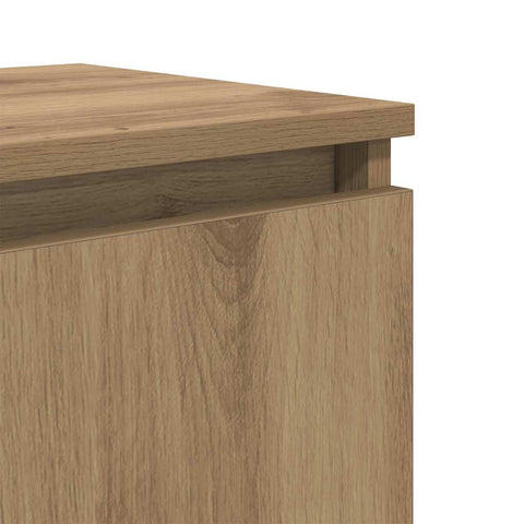 vidaXL Bedside Cabinet Artisan oak 40 x 30 x 50 cm Engineered wood