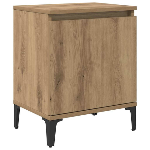 vidaXL Bedside Cabinet Artisan oak 40 x 30 x 50 cm Engineered wood