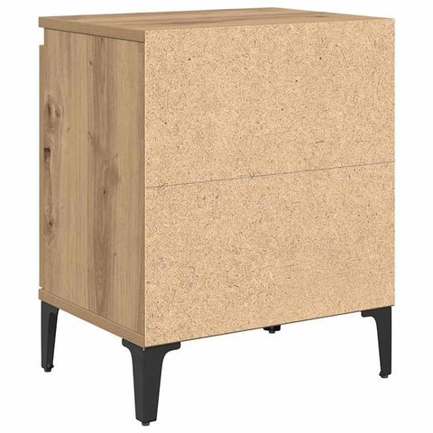 vidaXL Bedside Cabinet Artisan oak 40 x 30 x 50 cm Engineered wood