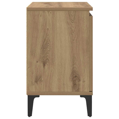 vidaXL Bedside Cabinet Artisan oak 40 x 30 x 50 cm Engineered wood