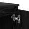 vidaXL Bedside Cabinet Black oak 40 x 30 x 50 cm Engineered wood