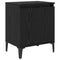 vidaXL Bedside Cabinet Black oak 40 x 30 x 50 cm Engineered wood