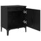 vidaXL Bedside Cabinet Black oak 40 x 30 x 50 cm Engineered wood
