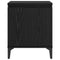 vidaXL Bedside Cabinet Black oak 40 x 30 x 50 cm Engineered wood