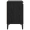 vidaXL Bedside Cabinet Black oak 40 x 30 x 50 cm Engineered wood