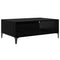 vidaXL Coffee Table Black oak 90 x 60 x 35 cm Engineered wood