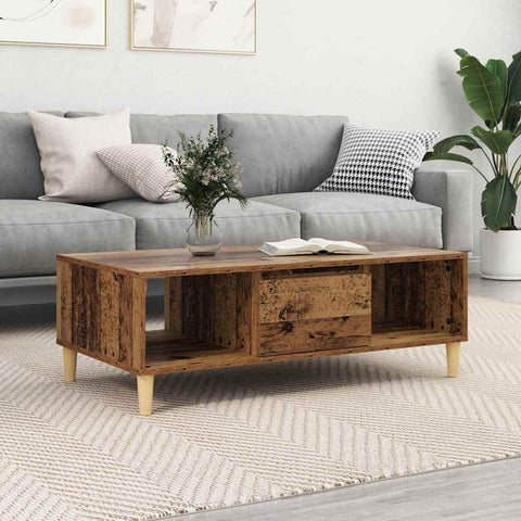 vidaXL Coffee Table Old wood 103.5 x 60 x 35 cm Engineered wood