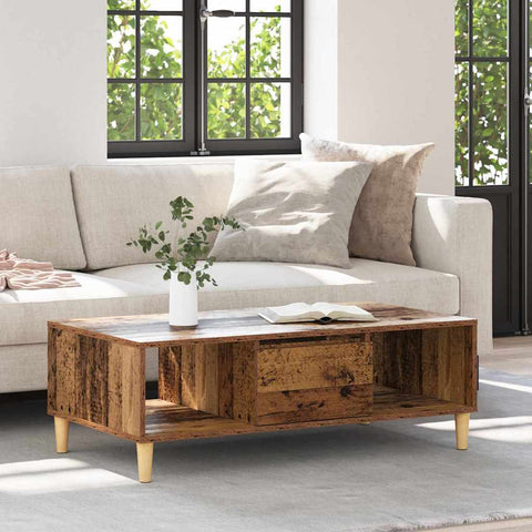 vidaXL Coffee Table Old wood 103.5 x 60 x 35 cm Engineered wood