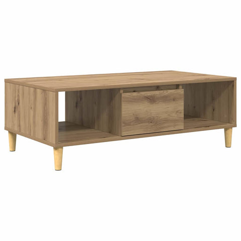 vidaXL Coffee Table Artisan oak 103.5 x 60 x 35 cm Engineered wood