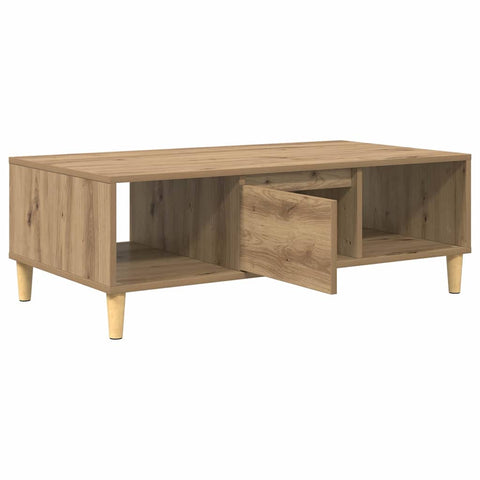 vidaXL Coffee Table Artisan oak 103.5 x 60 x 35 cm Engineered wood