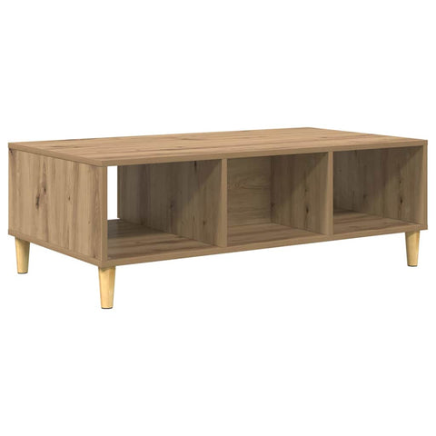 vidaXL Coffee Table Artisan oak 103.5 x 60 x 35 cm Engineered wood