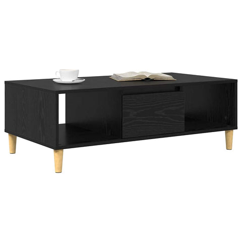 vidaXL Coffee Table Black oak 103.5 x 60 x 35 cm Engineered wood