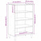 vidaXL Sideboard with Shelf Old wood 57 x 35 x 90 cm Engineered wood