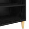 vidaXL Sideboard with Shelf Black oak 57 x 35 x 90 cm Engineered wood