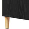 vidaXL Sideboard with Shelf Black oak 57 x 35 x 90 cm Engineered wood
