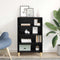 vidaXL Sideboard with Shelf Black oak 57 x 35 x 90 cm Engineered wood