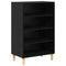 vidaXL Sideboard with Shelf Black oak 57 x 35 x 90 cm Engineered wood
