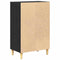vidaXL Sideboard with Shelf Black oak 57 x 35 x 90 cm Engineered wood