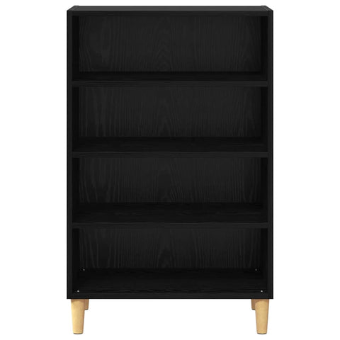 vidaXL Sideboard with Shelf Black oak 57 x 35 x 90 cm Engineered wood