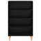 vidaXL Sideboard with Shelf Black oak 57 x 35 x 90 cm Engineered wood