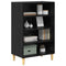 vidaXL Sideboard with Shelf Black oak 57 x 35 x 90 cm Engineered wood