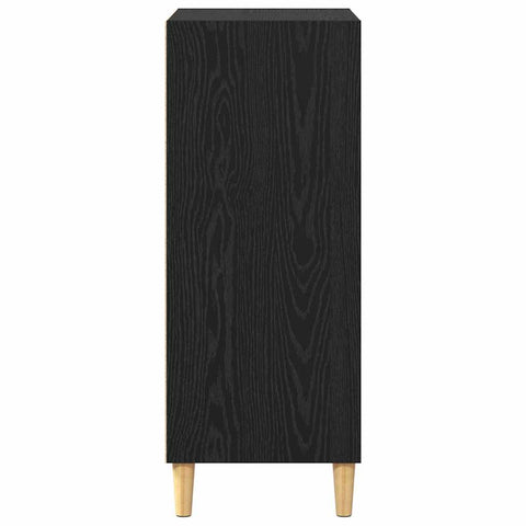 vidaXL Sideboard with Shelf Black oak 57 x 35 x 90 cm Engineered wood
