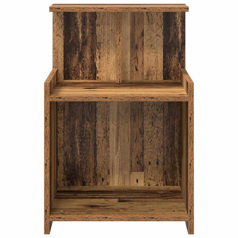 vidaXL Bed Cabinet Old wood 40 x 35 x 60 cm Particle board