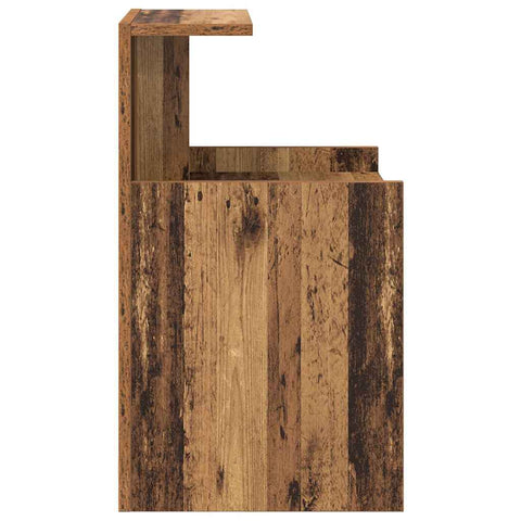 vidaXL Bed Cabinet Old wood 40 x 35 x 60 cm Particle board