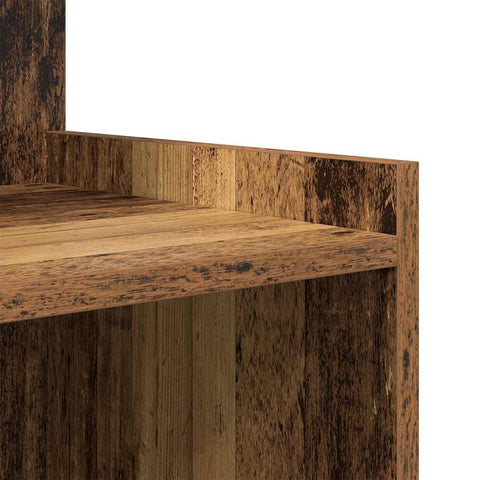 vidaXL Bedside Cabinet 2 pcs Old wood 40 x 35 x 60 cm Engineered wood