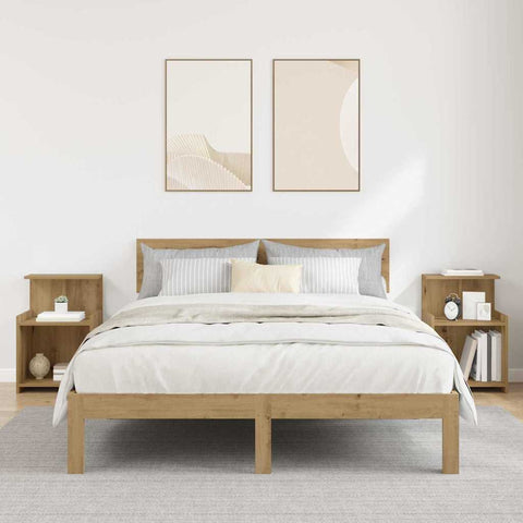vidaXL Bedside Cabinet 2 pcs Artisan oak 40 x 35 x 60 cm