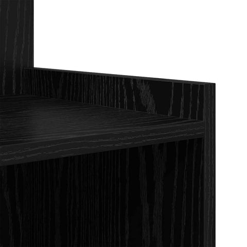 vidaXL Bedside Cabinet Black oak 40 x 35 x 60 cm Engineered wood