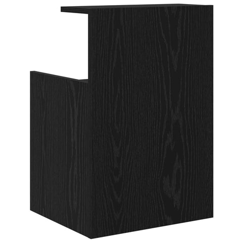 vidaXL Bedside Cabinet Black Oak 40 x 35 x 60 cm Engineered Wood