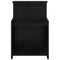 vidaXL Bedside Cabinet Black oak 40 x 35 x 60 cm Engineered wood