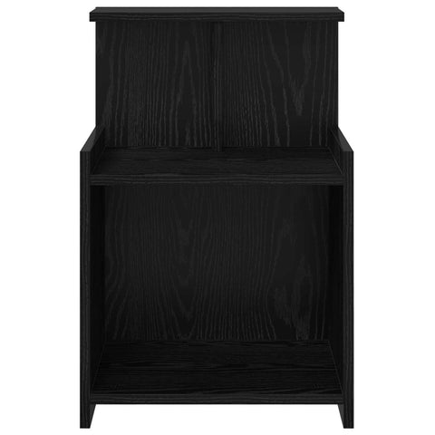 vidaXL Bedside Cabinet Black Oak 40 x 35 x 60 cm Engineered Wood