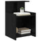 vidaXL Bedside Cabinet Black oak 40 x 35 x 60 cm Engineered wood