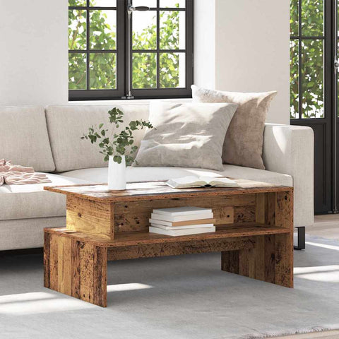 vidaXL Coffee Table Old wood 90 x 55 x 42.5 cm Engineered wood