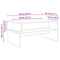 vidaXL Coffee Table Artisan oak 90 x 55 x 42.5 cm Engineered wood