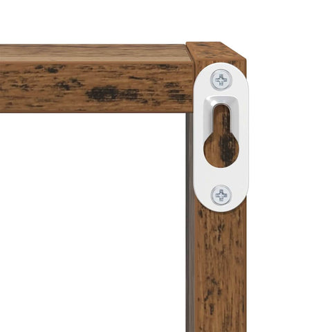 vidaXL Wall Shelves 2 pcs Old wood 26 x 15 x 26 cm Engineered wood