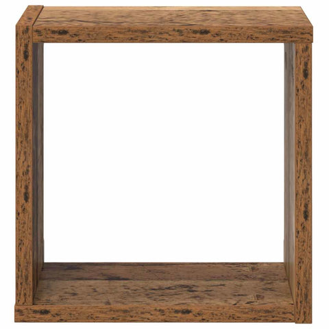 vidaXL Wall Shelves 2 pcs Old wood 26 x 15 x 26 cm Engineered wood