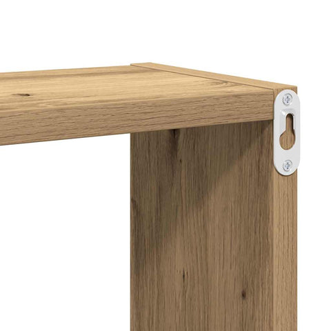 vidaXL Wall Shelves 4 pcs Artisan oak 26 x 15 x 26 cm Engineered wood