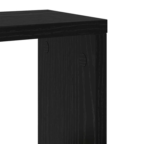 vidaXL Wall Shelves 2 pcs Black Oak 26 x 15 x 26 cm Engineered wood