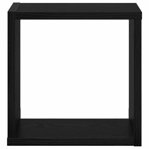 vidaXL Wall Shelves 2 pcs Black Oak 26 x 15 x 26 cm Engineered wood
