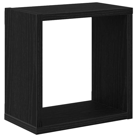 vidaXL Wall Shelves 4 pcs Black oak 26 x 15 x 26 cm Engineered wood