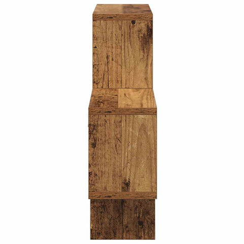 vidaXL Wall Shelf with Shelf Old wood 82 x 15 x 51 cm Engineered wood