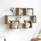 vidaXL Wall Shelf Artisan oak 82 x 15 x 51 cm Engineered wood